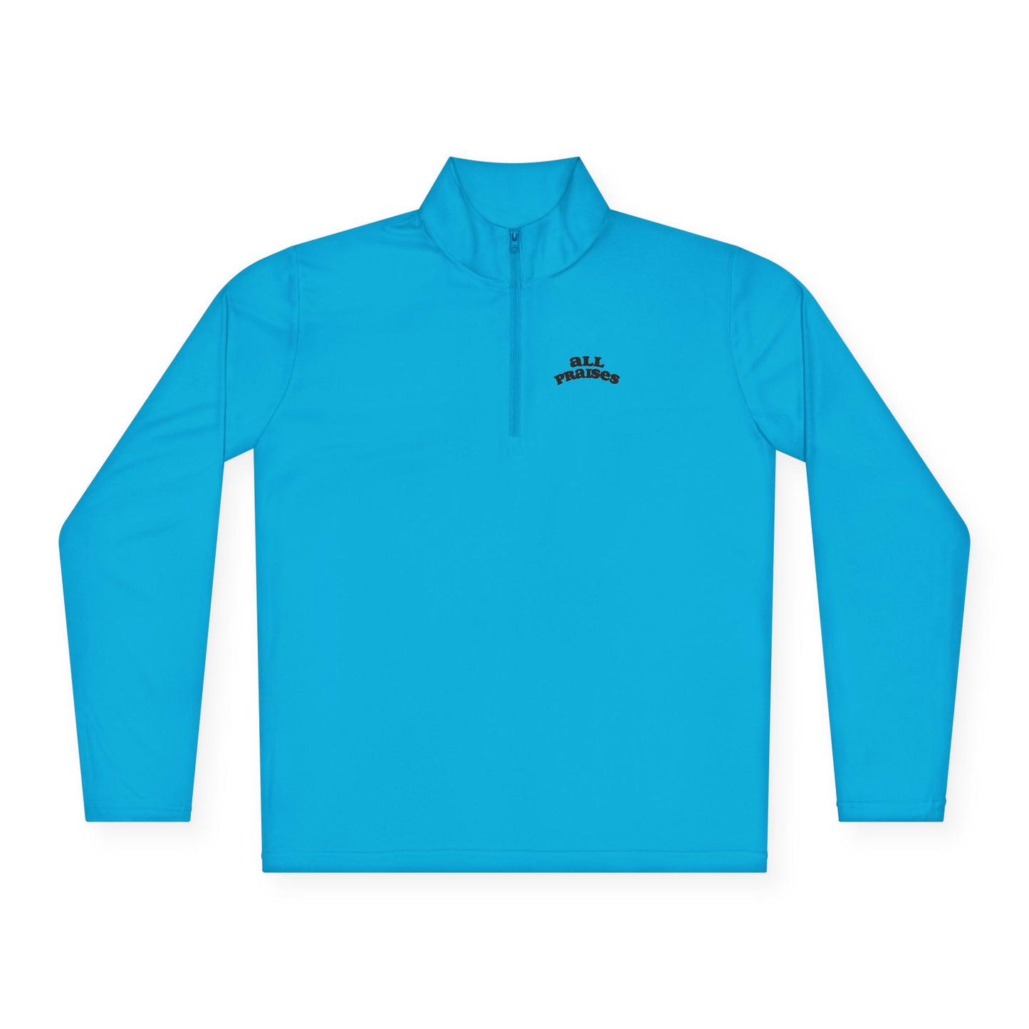 Quarter-Zip Pullover — Minimal 'All Teachers' Chest Logo, Lightweight School Staff Pullover