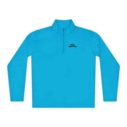 Quarter-Zip Pullover — Minimal 'All Teachers' Chest Logo, Lightweight School Staff Pullover