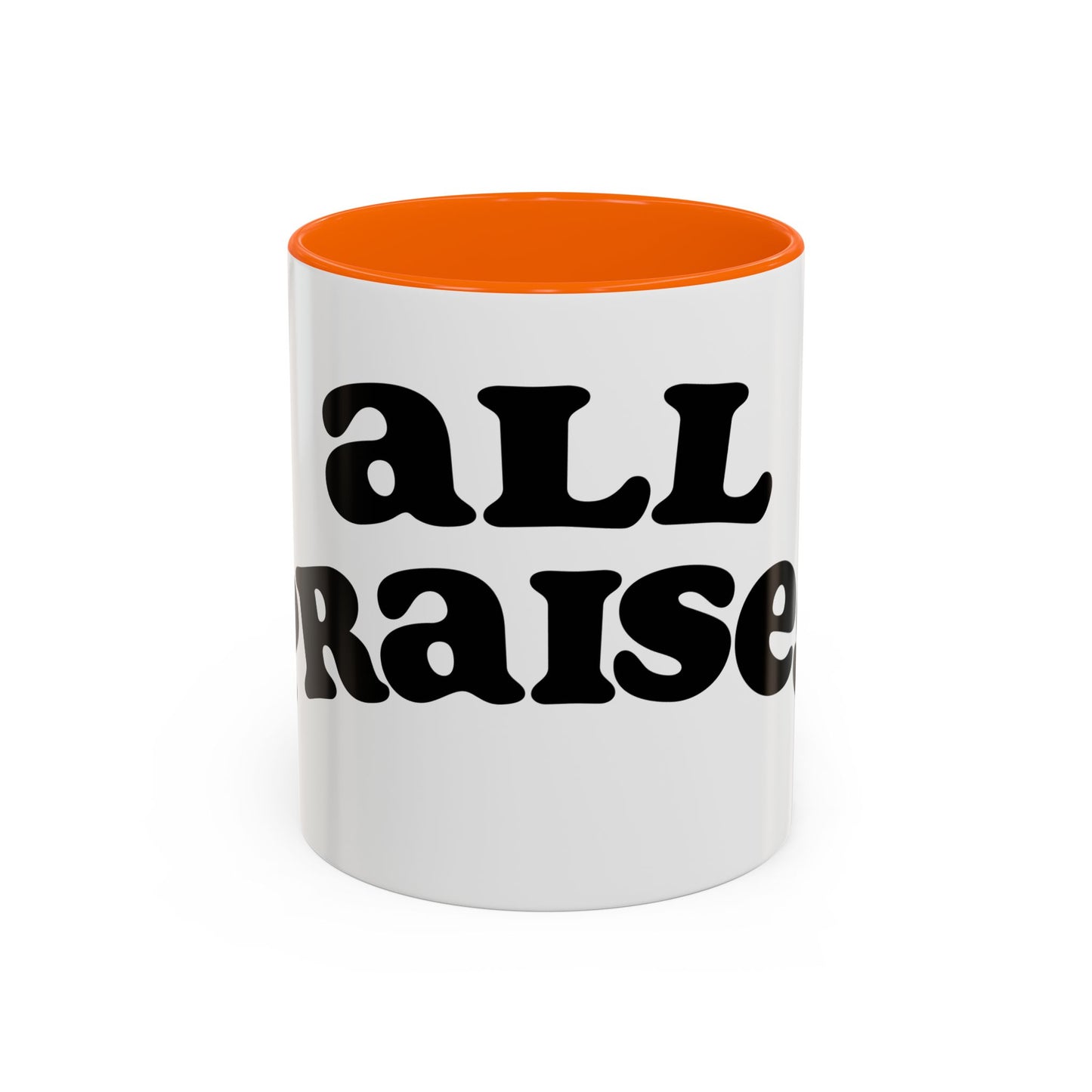 Coffee Mug — 'All Praises' Retro Script Accent Mug