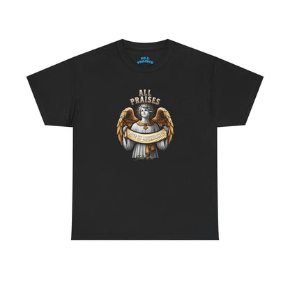 Angel Cherub Graphic Tee — "All Praises" Vintage-Inspired T-Shirt
