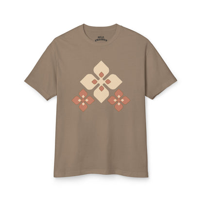 Floral Geometric Tee — 'All Praises' Cotton Graphic T-Shirt