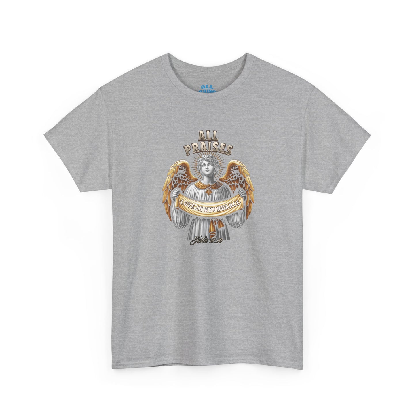 Angel Cherub Graphic Tee — "All Praises" Vintage-Inspired T-Shirt