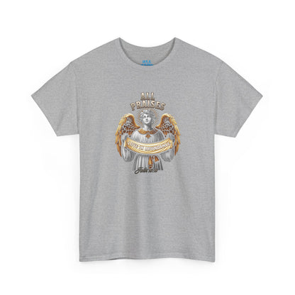 Angel Cherub Graphic Tee — "All Praises" Vintage-Inspired T-Shirt