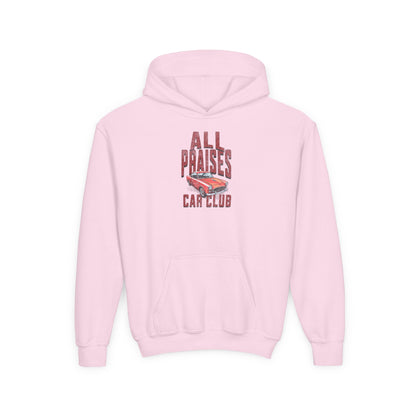 Youth Hoodie — "All Praises" Car Club Graphic Sweatshirt
