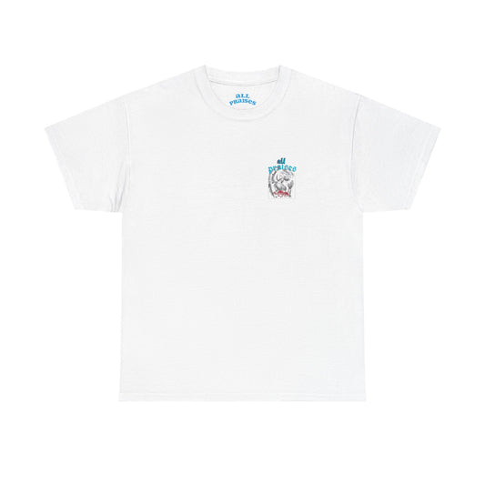 All Prayers Graphic Tee — Angel Illustration Faith Shirt