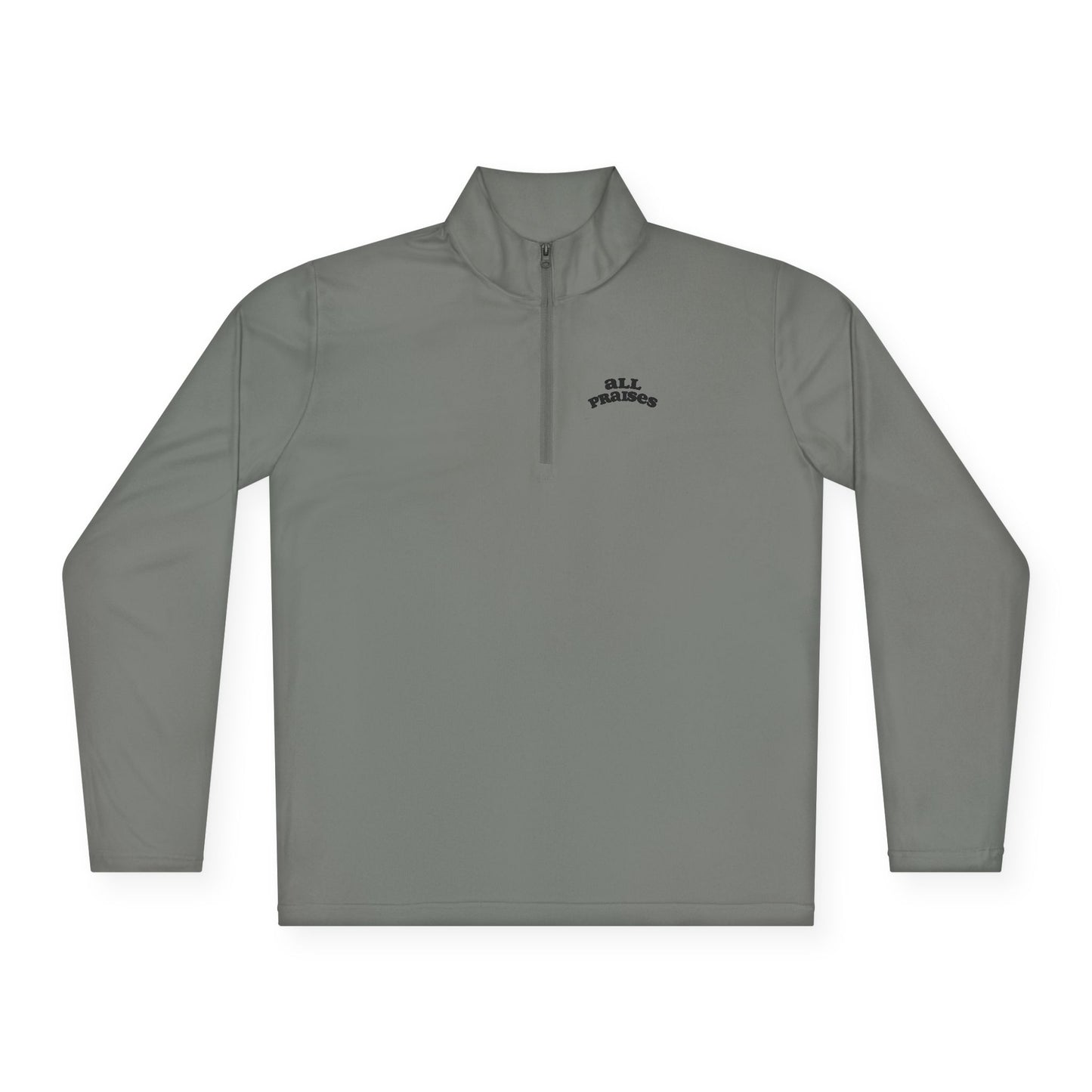 Quarter-Zip Pullover — Minimal 'All Teachers' Chest Logo, Lightweight School Staff Pullover
