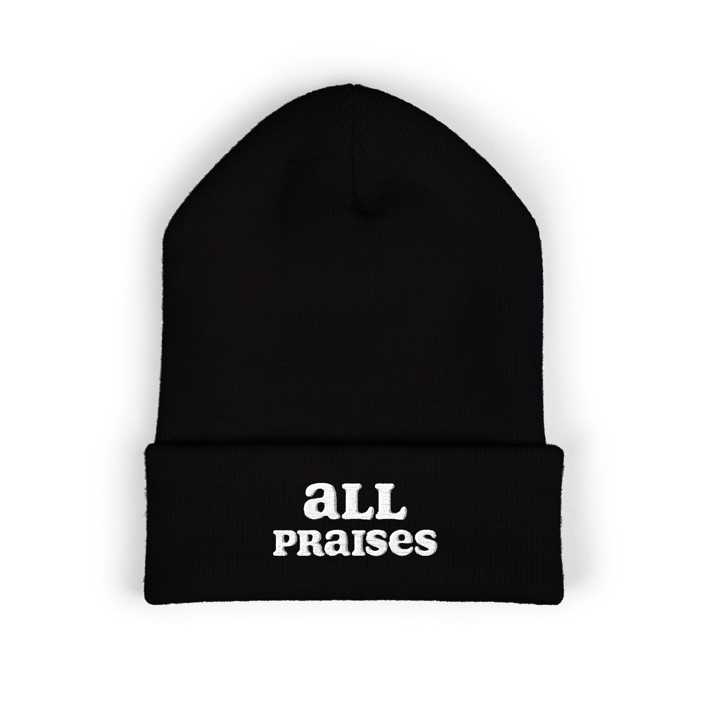 All Praises Embroidered Cuffed Beanie