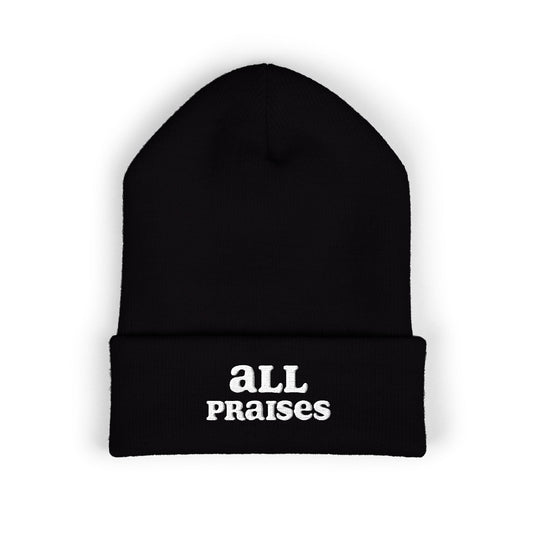 All Praises Embroidered Cuffed Beanie