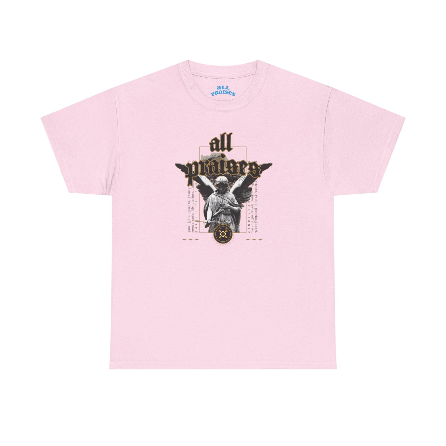 All Praises  Angel Graphic Tee – Vintage Gothic Angel T-shirt