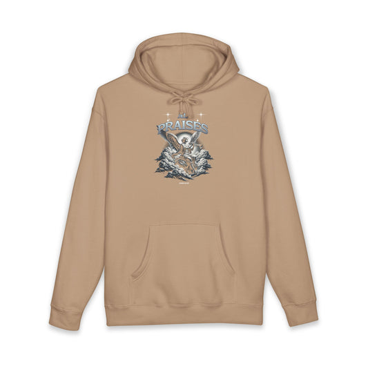 All Praises Angel Graphic Hoodie — Vintage Angel Prayer Pullover