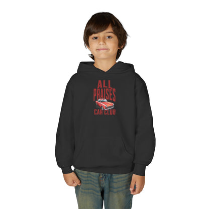Youth Hoodie — "All Praises" Car Club Graphic Sweatshirt