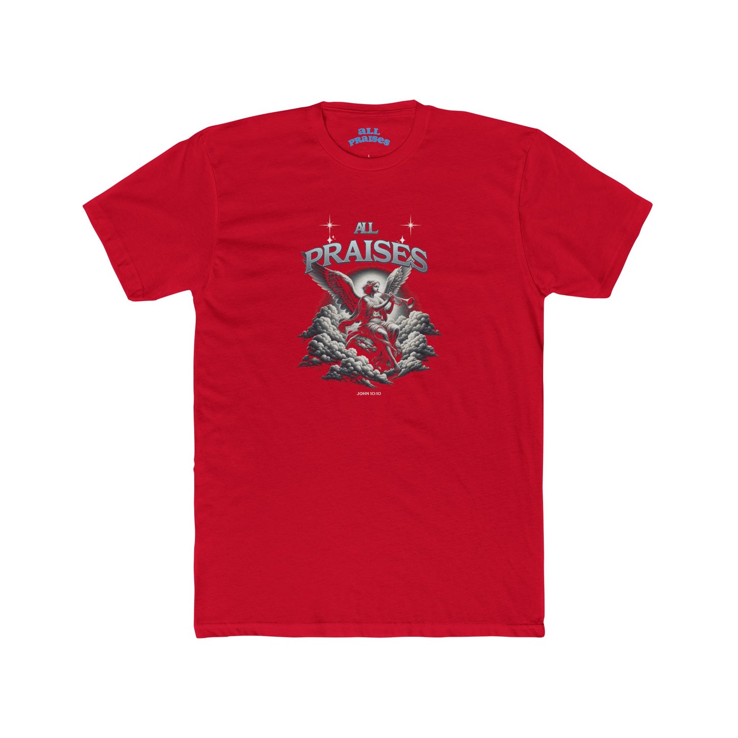 All Praises Graphic Tee — Vintage Angel Illustration