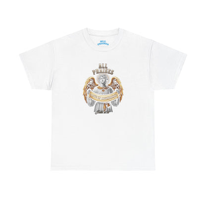 Angel Cherub Graphic Tee — "All Praises" Vintage-Inspired T-Shirt