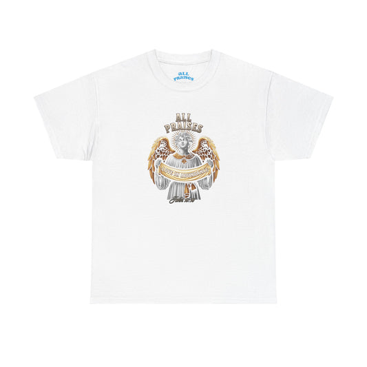 Angel Cherub Graphic Tee — "All Praises" Vintage-Inspired T-Shirt