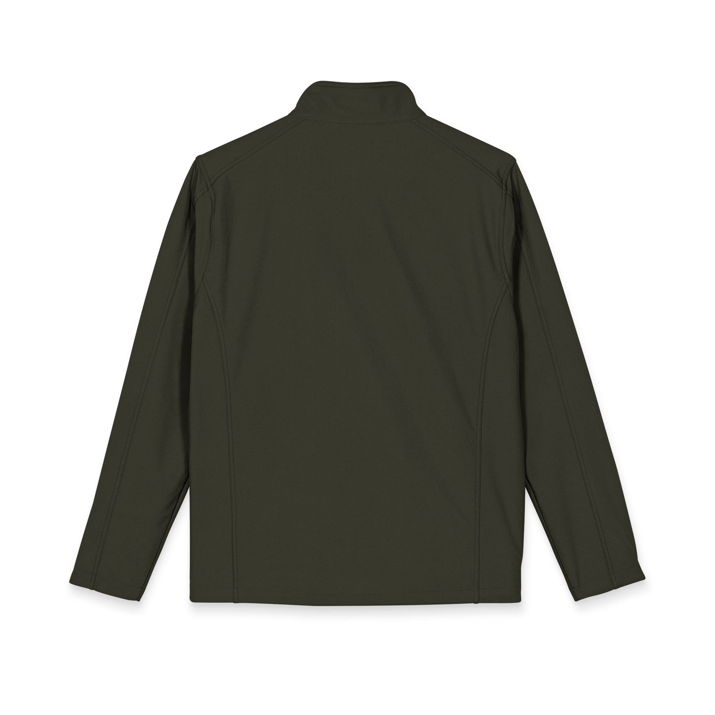 Embroidered Men's Soft Shell Jacket – Minimal Logo Windbreaker