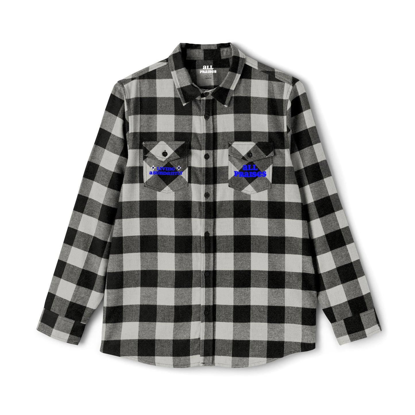 Outdoor Plaid Flannel Shirt with Geometric Crest