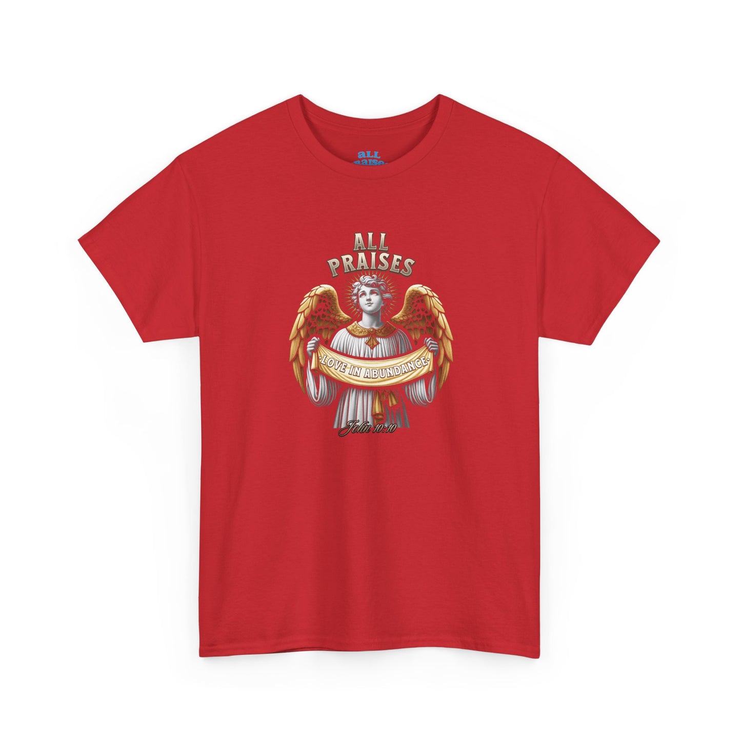 Angel Cherub Graphic Tee — "All Praises" Vintage-Inspired T-Shirt