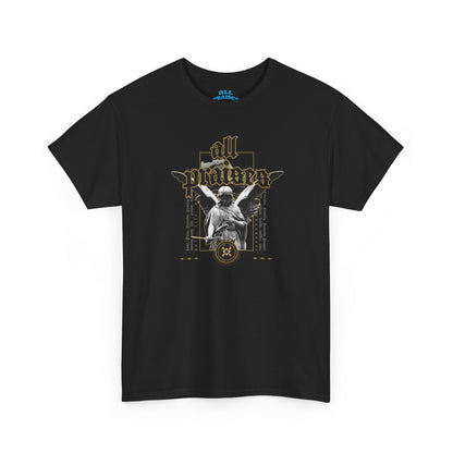 All Praises  Angel Graphic Tee – Vintage Gothic Angel T-shirt