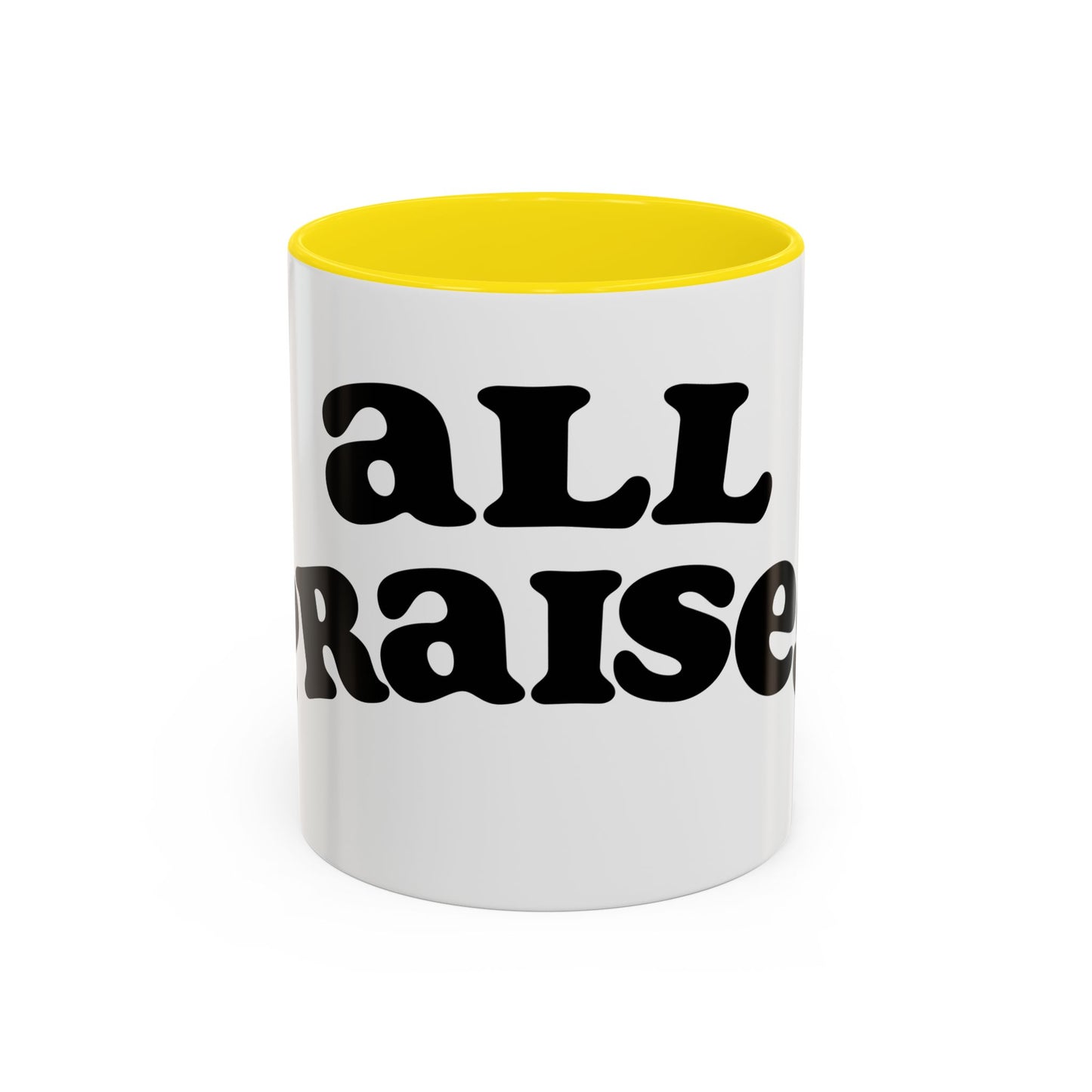 Coffee Mug — 'All Praises' Retro Script Accent Mug