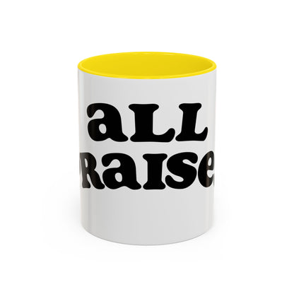Coffee Mug — 'All Praises' Retro Script Accent Mug