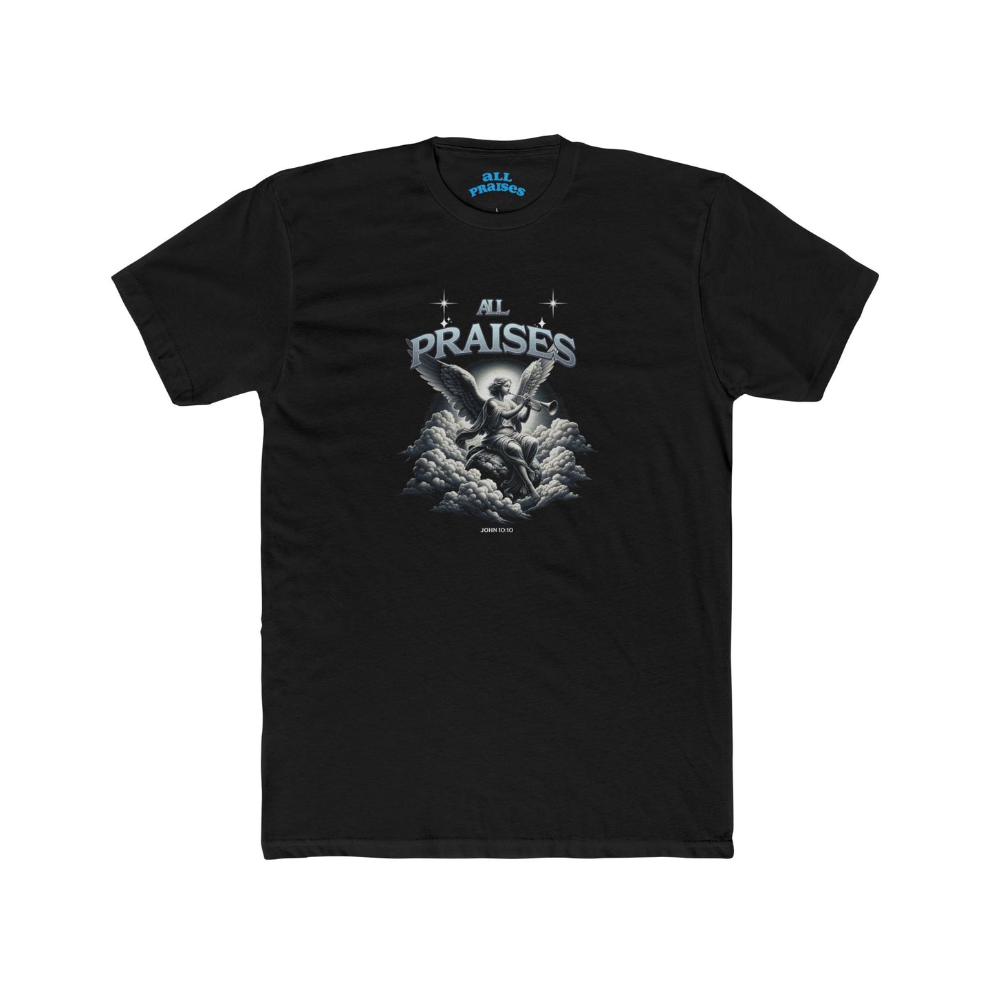 All Praises Graphic Tee — Vintage Angel Illustration