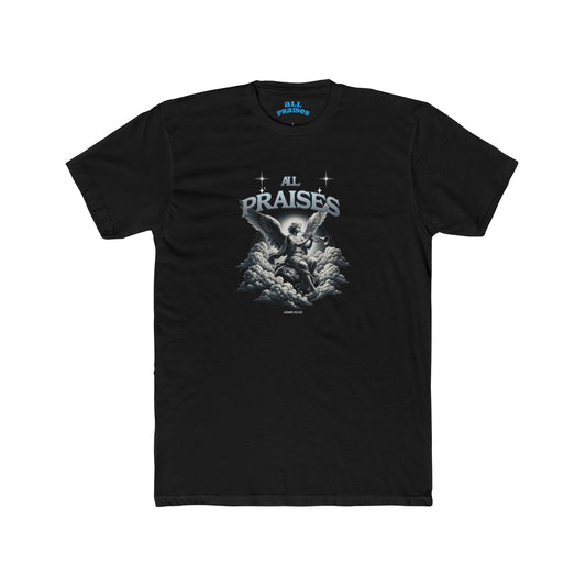 All Praises Graphic Tee — Vintage Angel Illustration