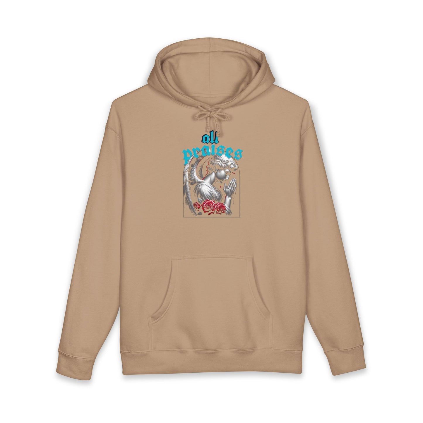 Hoodie — 'All Praises' Angel Graphic Pullover