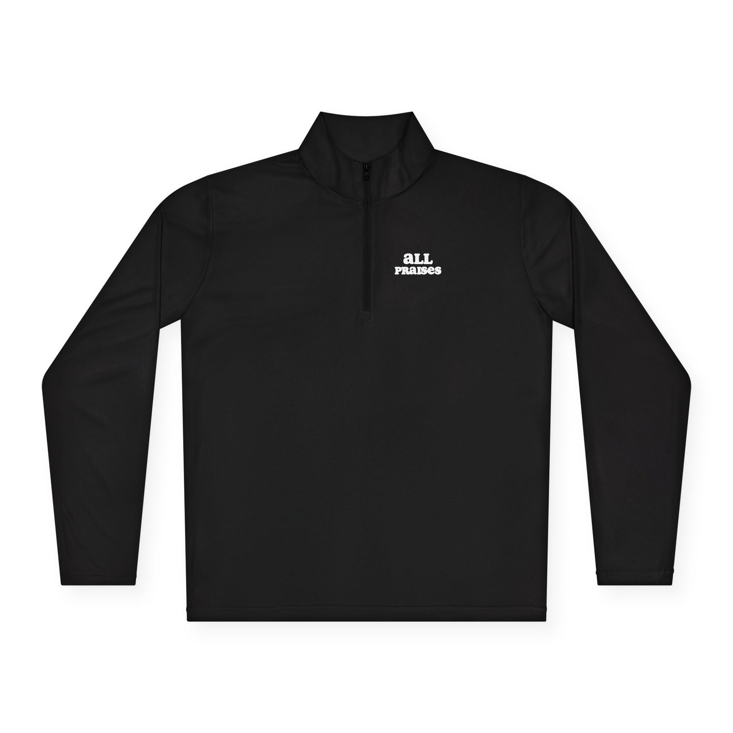 Quarter-Zip Pullover — Minimal 'All In' Logo Performance Pullover