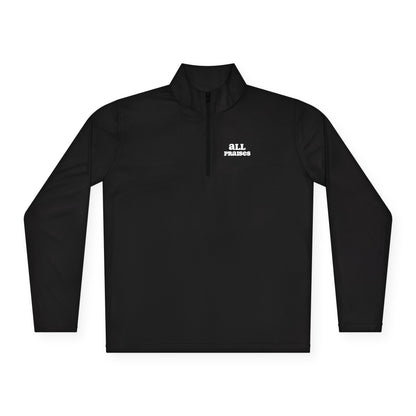 Quarter-Zip Pullover — Minimal 'All In' Logo Performance Pullover