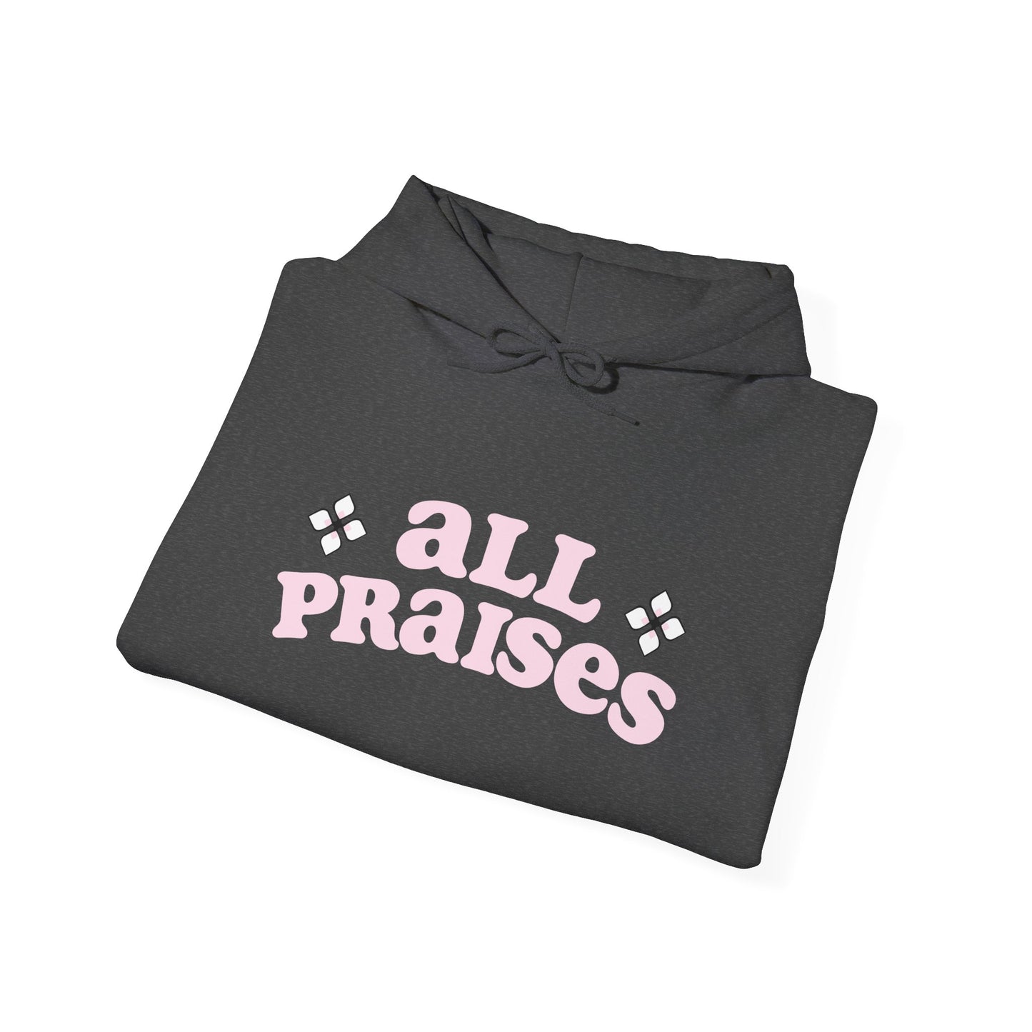 All Praises Hoodie — Pastel Pink Faith Graphic Hooded Sweatshirt