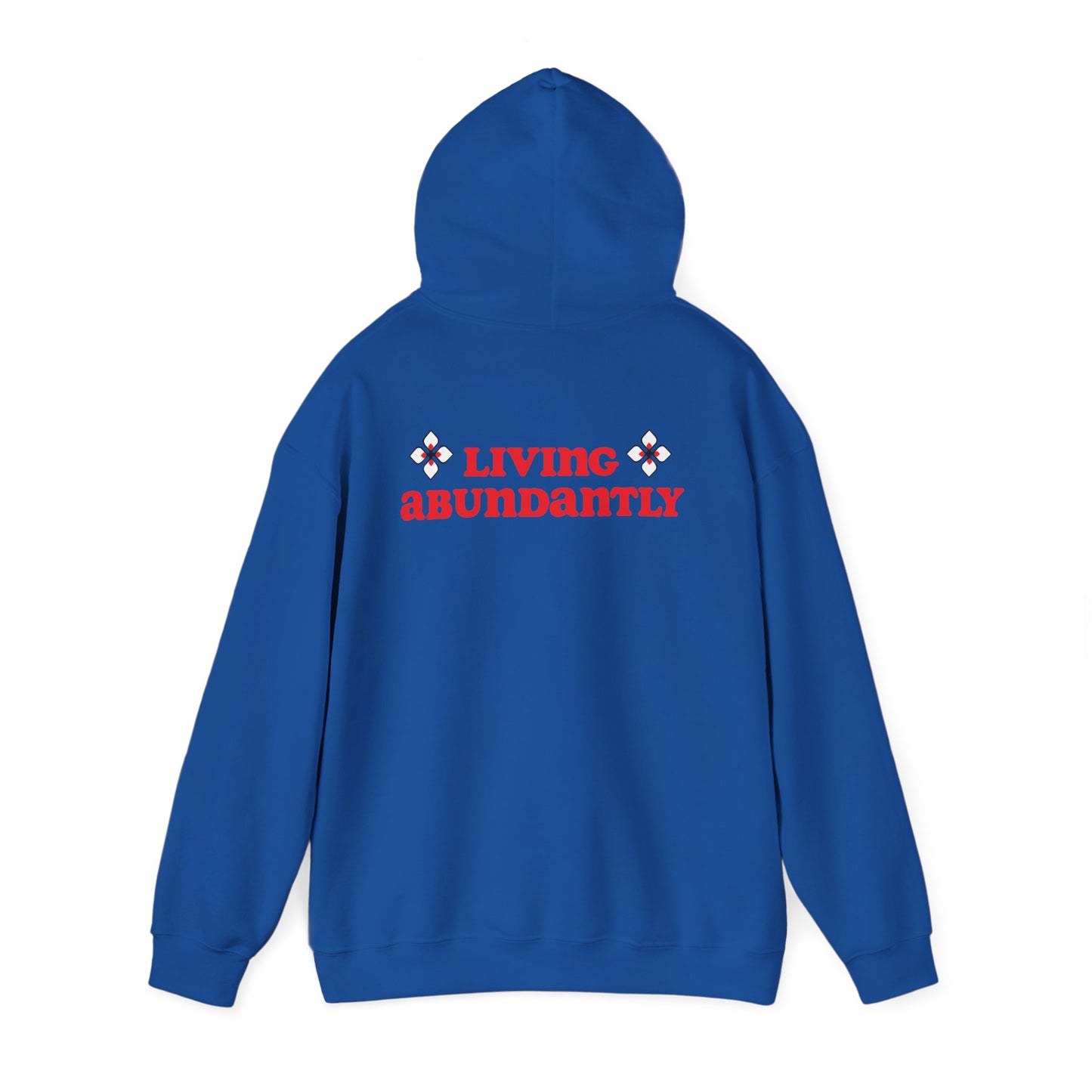 All Praises " Living Abundantly"  Heavy Blend™ Hooded Sweatshirt