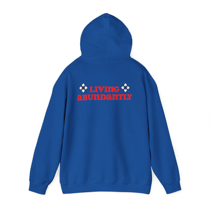 All Praises " Living Abundantly"  Heavy Blend™ Hooded Sweatshirt