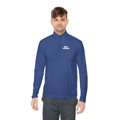 Quarter-Zip Pullover — Minimal 'All In' Logo Performance Pullover