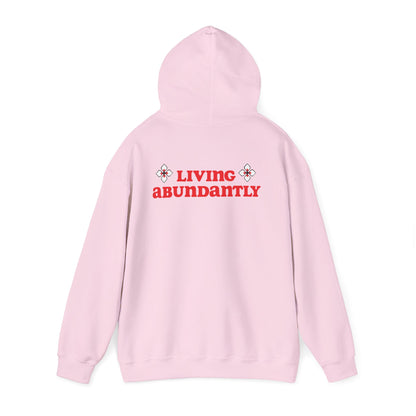 All Praises " Living Abundantly"  Heavy Blend™ Hooded Sweatshirt