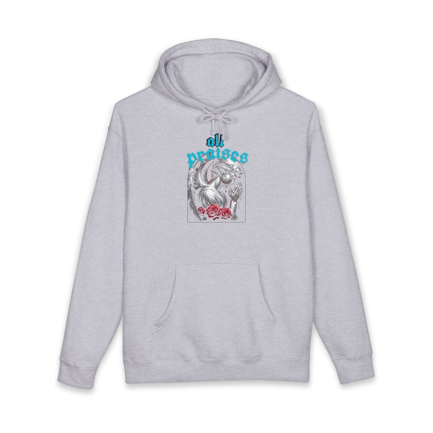 Hoodie — 'All Praises' Angel Graphic Pullover