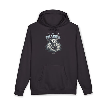 All Praises Angel Graphic Hoodie — Vintage Angel Prayer Pullover