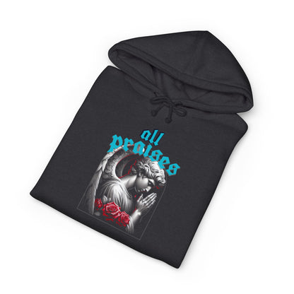 Hoodie — 'All Praises' Angel Graphic Pullover