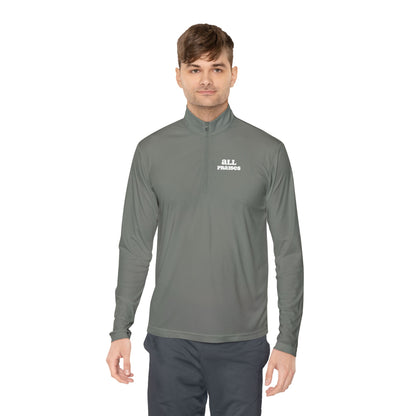 Quarter-Zip Pullover — Minimal 'All In' Logo Performance Pullover
